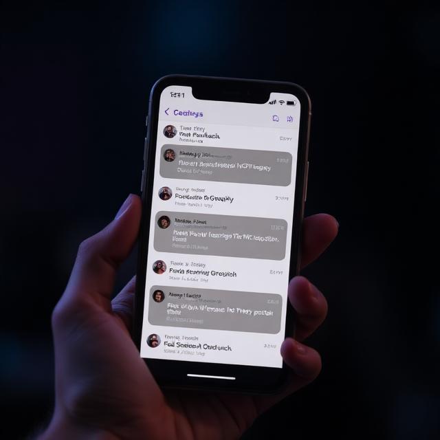 Phone with unread production messages